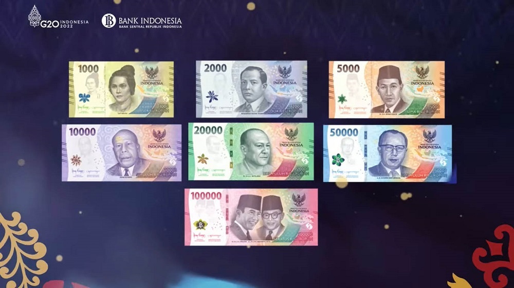 Bank Indonesia Luncurkan Uang Kertas Baru Tahun Emisi 2022